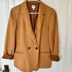 J Crew Factory Oversized Camel Tan Blazer Women's Size 6